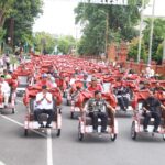 Presiden Salurkan 220 Becak Listrik di Nganjuk, Kapolres Ingatkan Larangan Modifikasi yang Ganggu Faktor Keselamatan