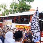 Gubernur Jatim Berangkatkan 4.000 Pemudik, Total 9.230 Orang Ikuti Program Mudik Gratis 2026